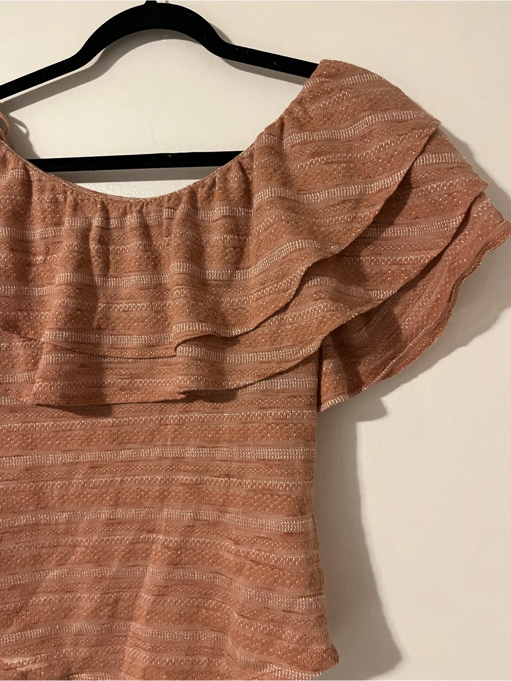 Free People Off-Shoulder Ruffle Top - Picture 3 of 5